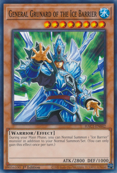 General Grunard of the Ice Barrier [HAC1-EN042] Common | Fandemonia Ltd