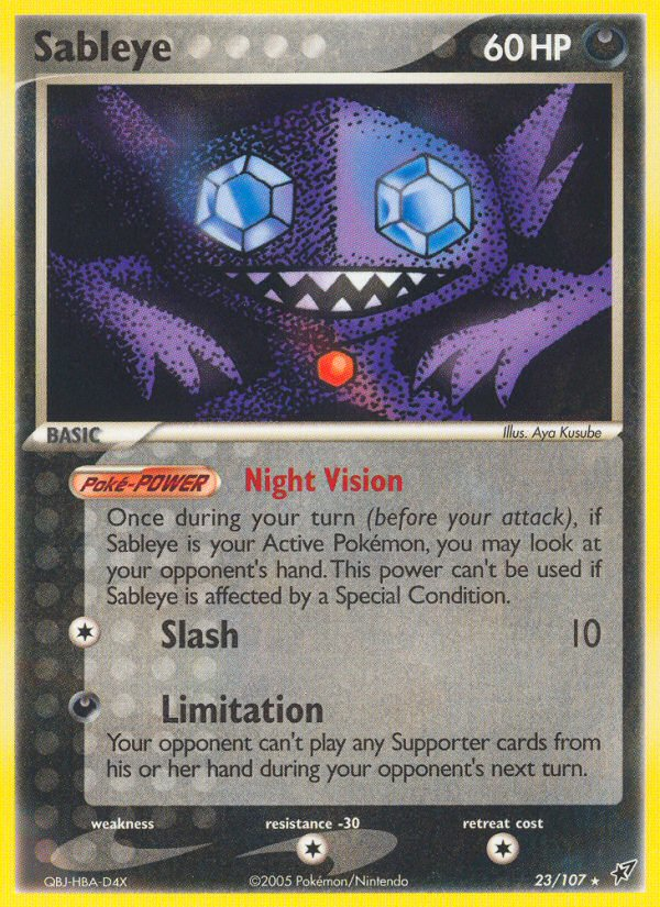 Sableye (23/107) [EX: Deoxys] | Fandemonia Ltd