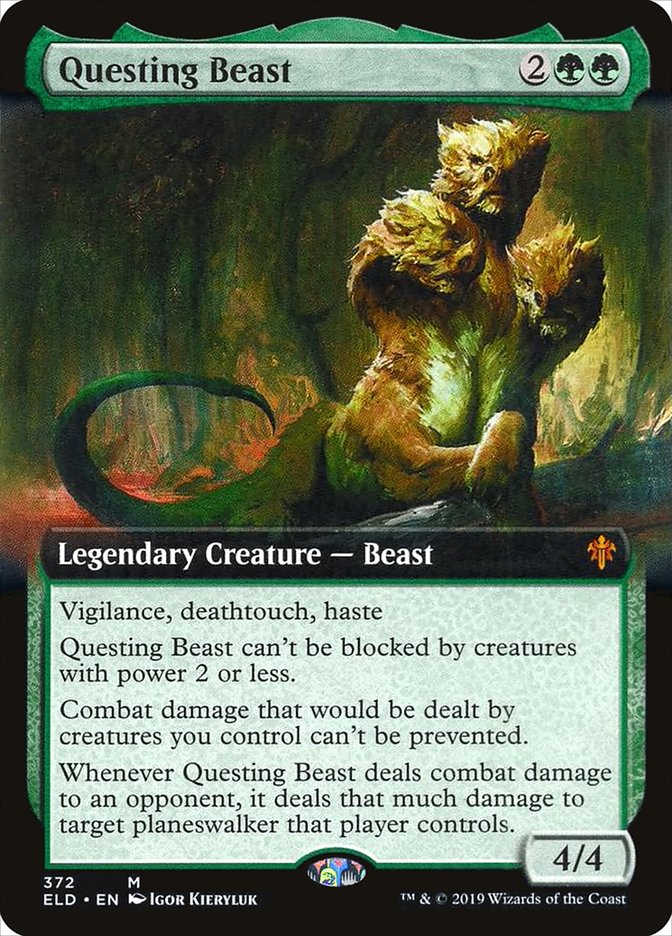 Questing Beast (Extended Art) [Throne of Eldraine] | Fandemonia Ltd