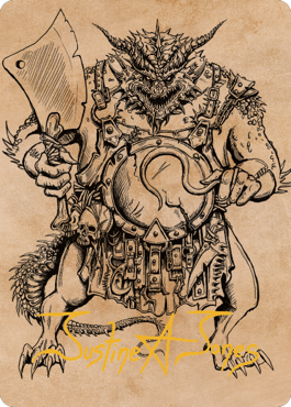 Thrakkus the Butcher Art Card (Gold-Stamped Signature) [Commander Legends: Battle for Baldur's Gate Art Series] | Fandemonia Ltd