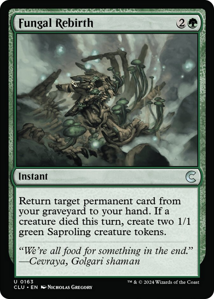 Fungal Rebirth [Ravnica: Clue Edition] | Fandemonia Ltd