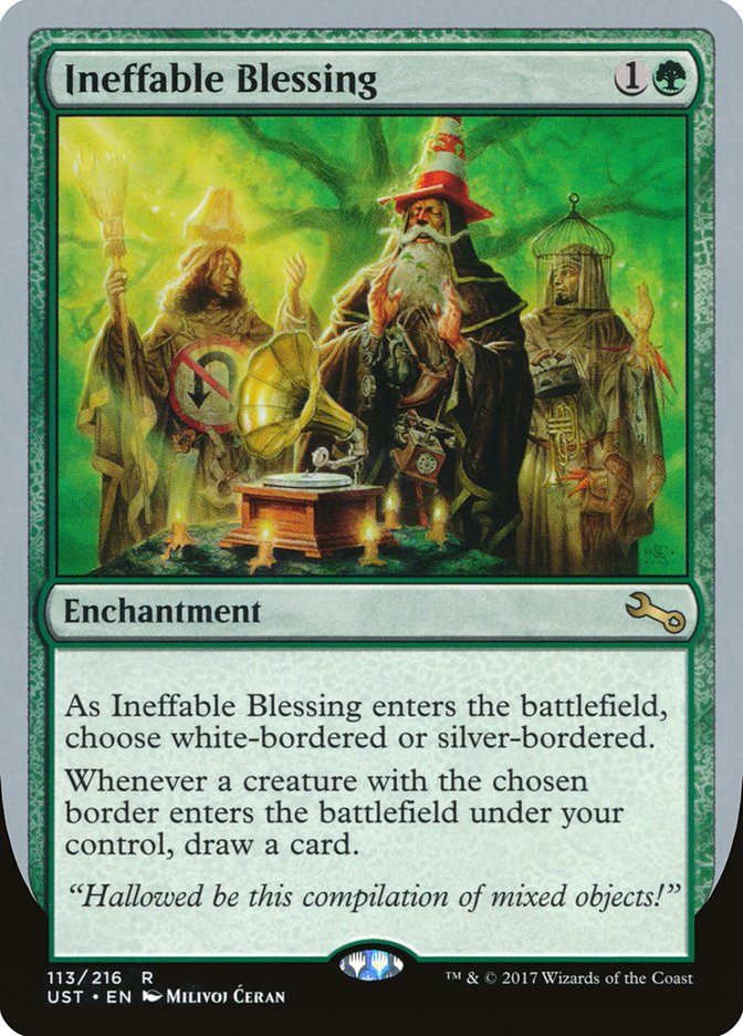 Ineffable Blessing ("choose white-bordered or silver-bordered") [Unstable] | Fandemonia Ltd