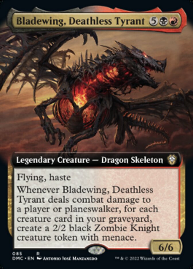 Bladewing, Deathless Tyrant (Extended Art) [Dominaria United Commander] | Fandemonia Ltd