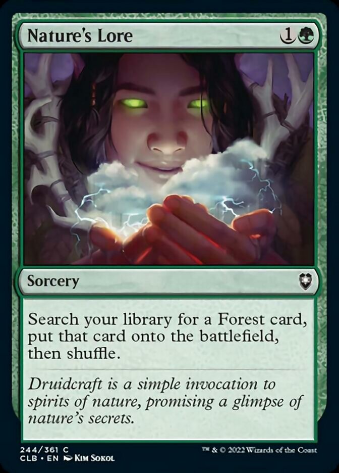 Nature's Lore [Commander Legends: Battle for Baldur's Gate] | Fandemonia Ltd
