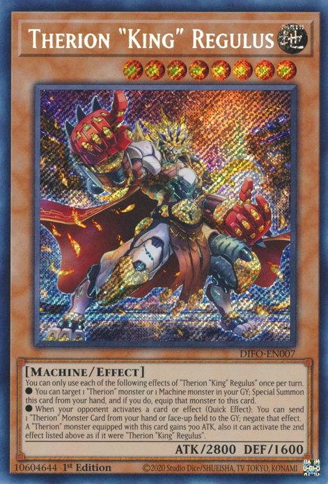 Therion King Regulus [DIFO-EN007] Secret Rare | Fandemonia Ltd