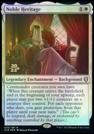 Noble Heritage [Commander Legends: Battle for Baldur's Gate Prerelease Promos] | Fandemonia Ltd