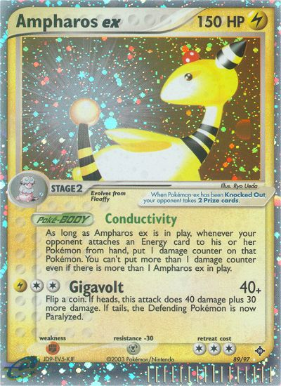 Ampharos ex (89/97) [EX: Dragon] | Fandemonia Ltd