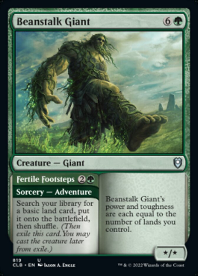 Beanstalk Giant // Fertile Footsteps [Commander Legends: Battle for Baldur's Gate] | Fandemonia Ltd