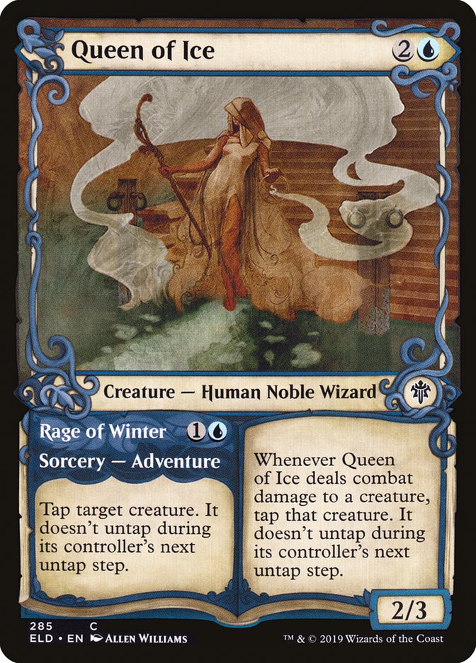 Queen of Ice // Rage of Winter (Showcase) [Throne of Eldraine] | Fandemonia Ltd