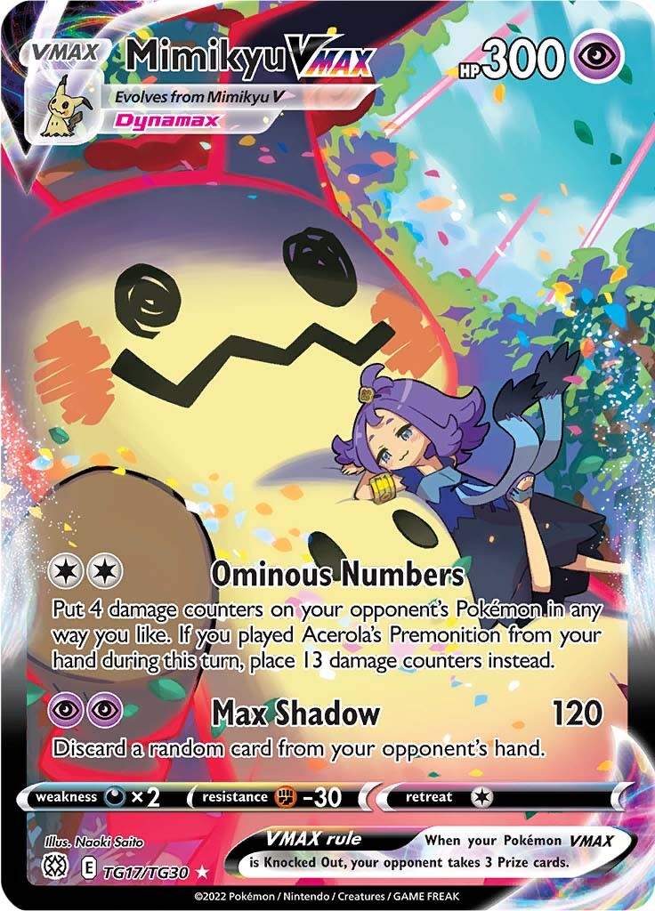 Mimikyu VMAX (TG17/TG30) [Sword & Shield: Brilliant Stars] | Fandemonia Ltd