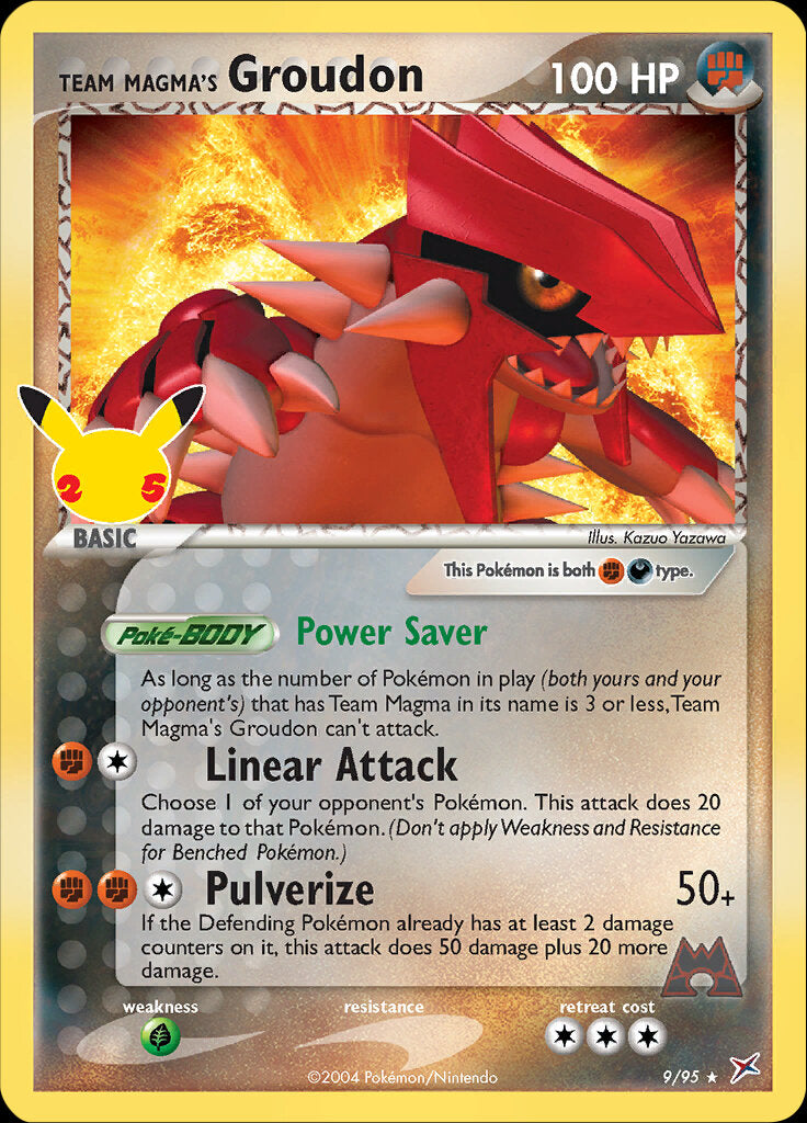 Team Magma's Groudon (9/95) [Celebrations: 25th Anniversary - Classic Collection] | Fandemonia Ltd