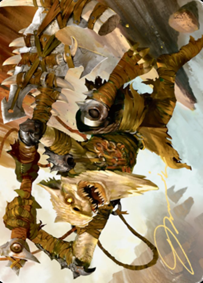Teeterpeak Ambusher Art Card (Gold-Stamped Signature) [Zendikar Rising Art Series] | Fandemonia Ltd