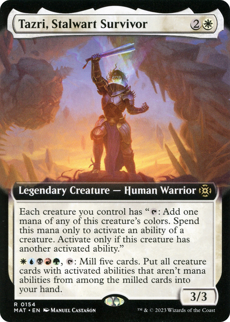 Tazri, Stalwart Survivor (Extended Art) [March of the Machine: The Aftermath] | Fandemonia Ltd