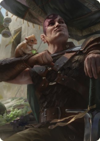 Minsc & Boo, Timeless Heroes Art Card (38) [Commander Legends: Battle for Baldur's Gate Art Series] | Fandemonia Ltd
