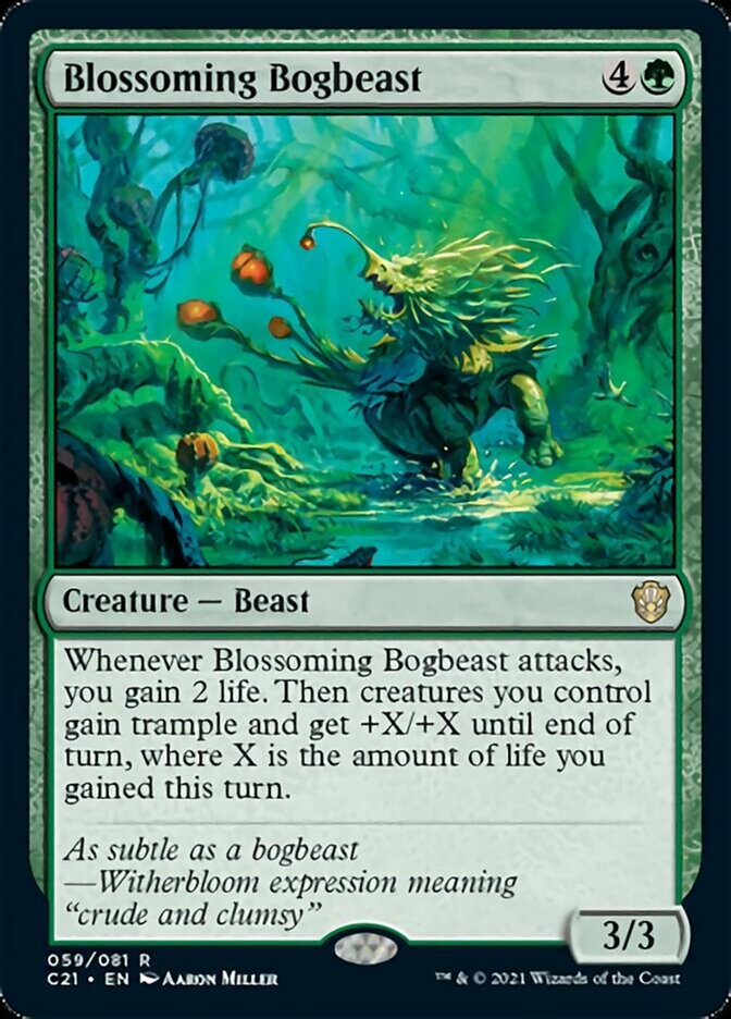 Blossoming Bogbeast [Commander 2021] | Fandemonia Ltd