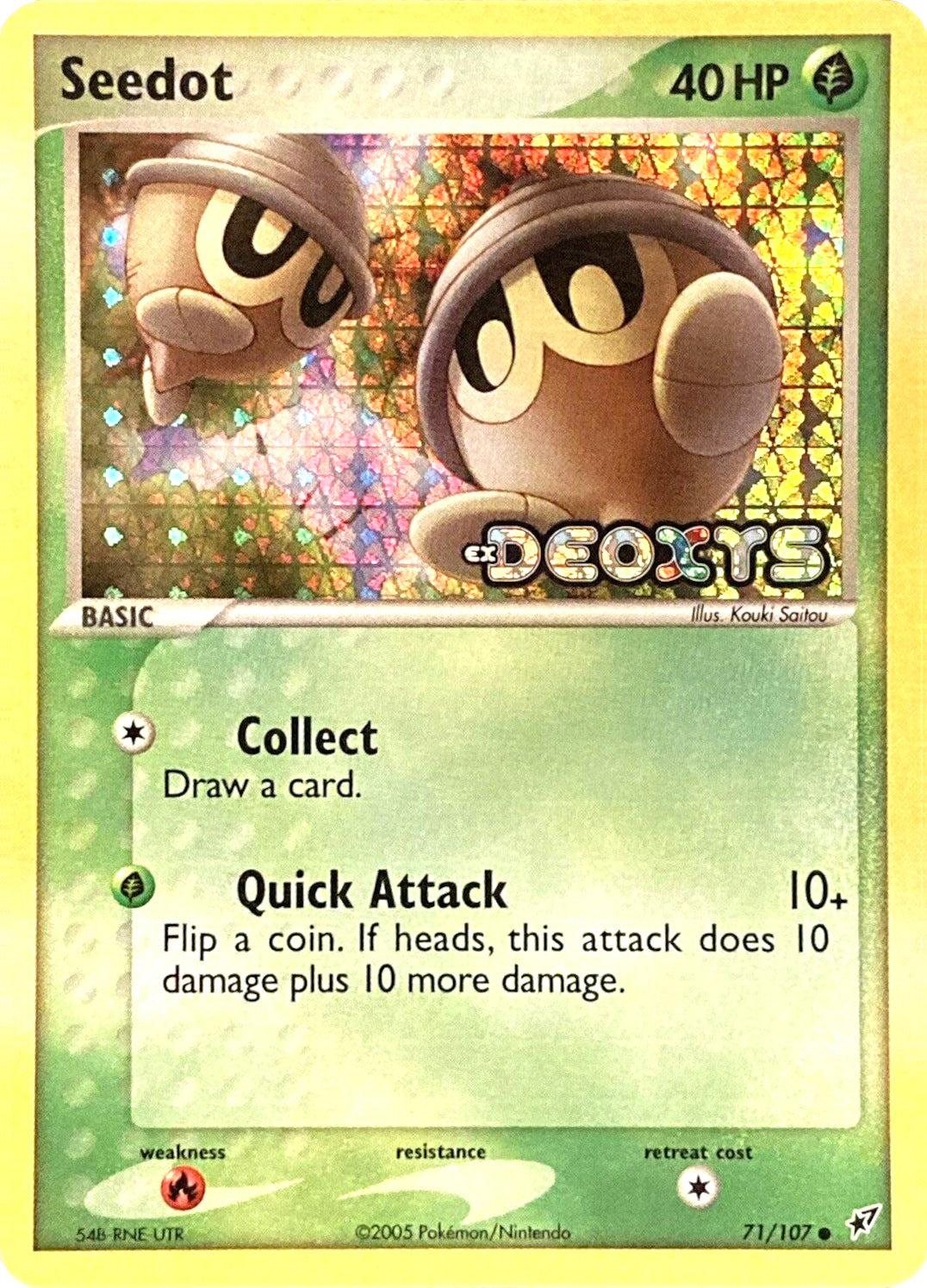 Seedot (71/107) (Stamped) [EX: Deoxys] | Fandemonia Ltd