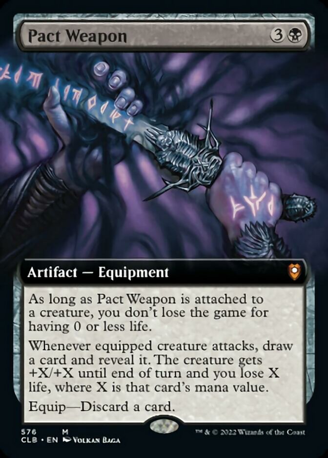 Pact Weapon (Extended Art) [Commander Legends: Battle for Baldur's Gate] | Fandemonia Ltd