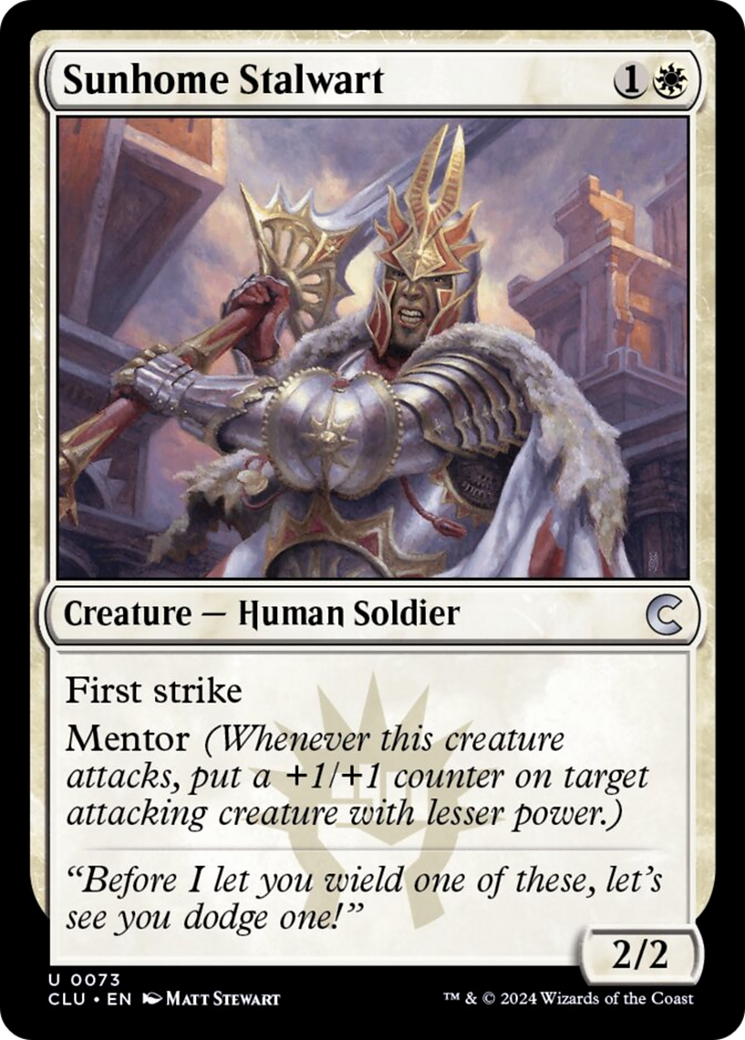 Sunhome Stalwart [Ravnica: Clue Edition] | Fandemonia Ltd