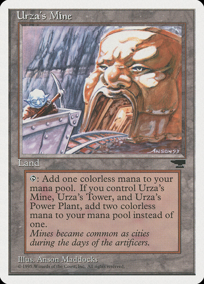 Urza's Mine (Mine Cart Entering Mouth) [Chronicles] | Fandemonia Ltd