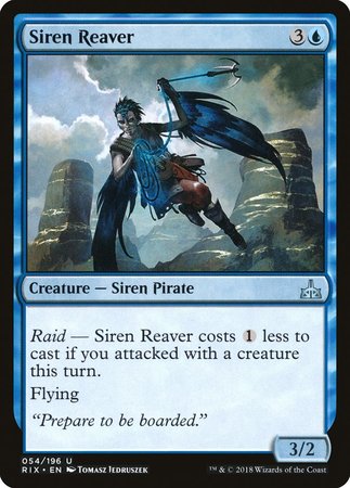 Siren Reaver [Rivals of Ixalan] | Fandemonia Ltd