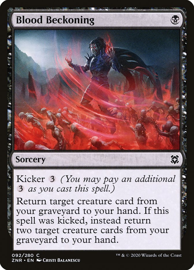 Blood Beckoning [Zendikar Rising] | Fandemonia Ltd