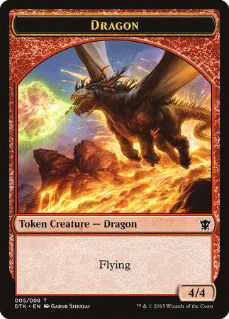 Dragon Token [Dragons of Tarkir Tokens] | Fandemonia Ltd