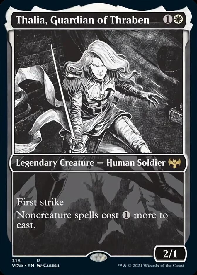 Thalia, Guardian of Thraben (Showcase Eternal Night) [Innistrad: Crimson Vow] | Fandemonia Ltd