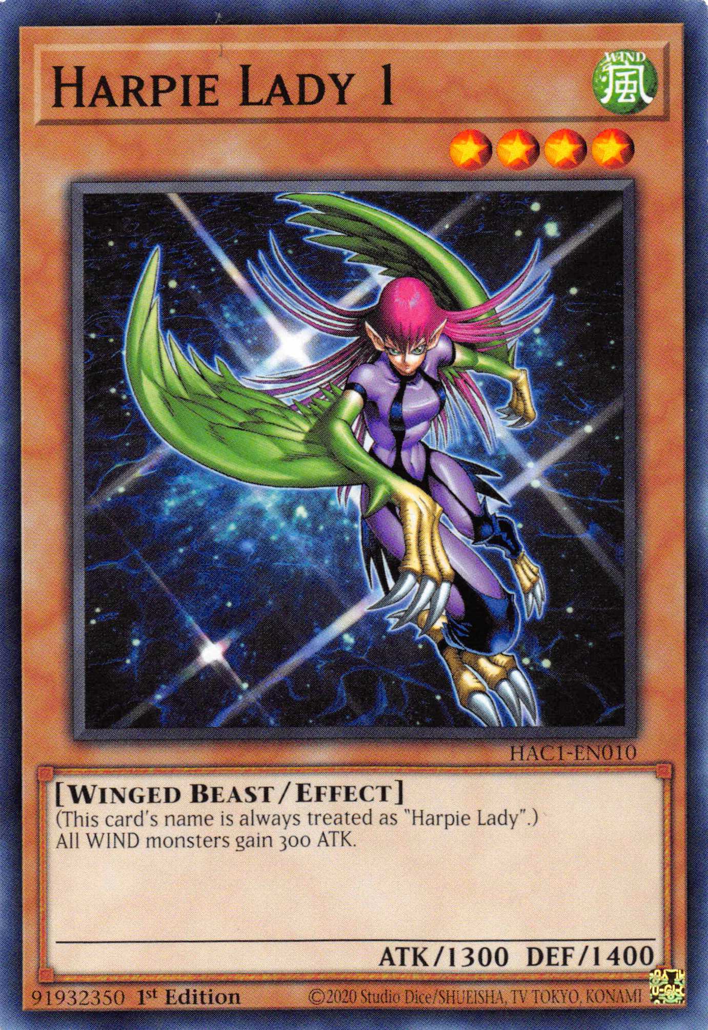 Harpie Lady 1 [HAC1-EN010] Common | Fandemonia Ltd