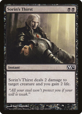 Sorin's Thirst [Magic 2012] | Fandemonia Ltd