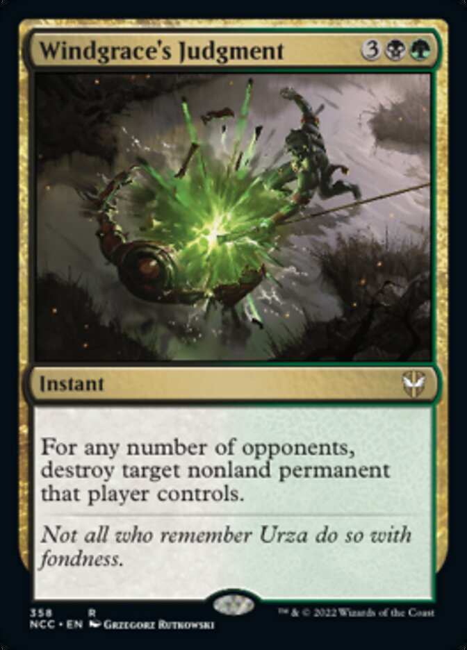Windgrace's Judgment [Streets of New Capenna Commander] | Fandemonia Ltd
