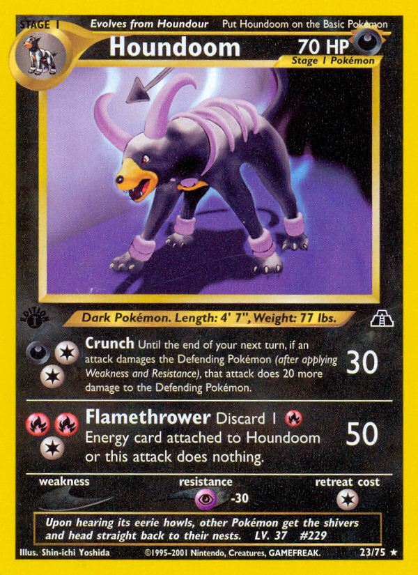 Houndoom (23/75) [Neo Discovery 1st Edition] | Fandemonia Ltd