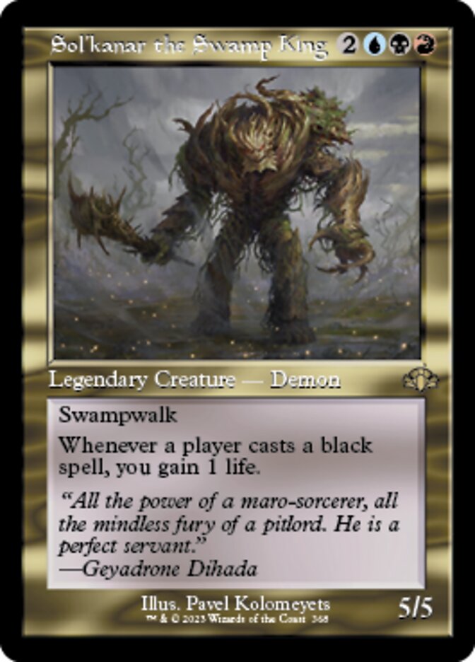 Sol'kanar the Swamp King (Retro) [Dominaria Remastered] | Fandemonia Ltd