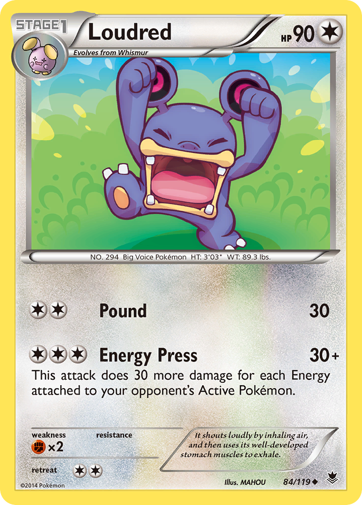 Loudred (84/119) [XY: Phantom Forces] | Fandemonia Ltd