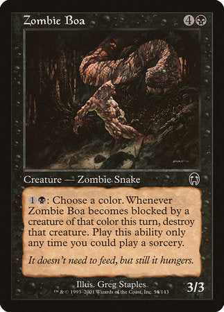 Zombie Boa [Apocalypse] | Fandemonia Ltd