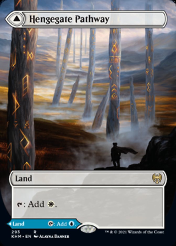 Hengegate Pathway // Mistgate Pathway (Borderless Alternate Art) [Kaldheim] | Fandemonia Ltd