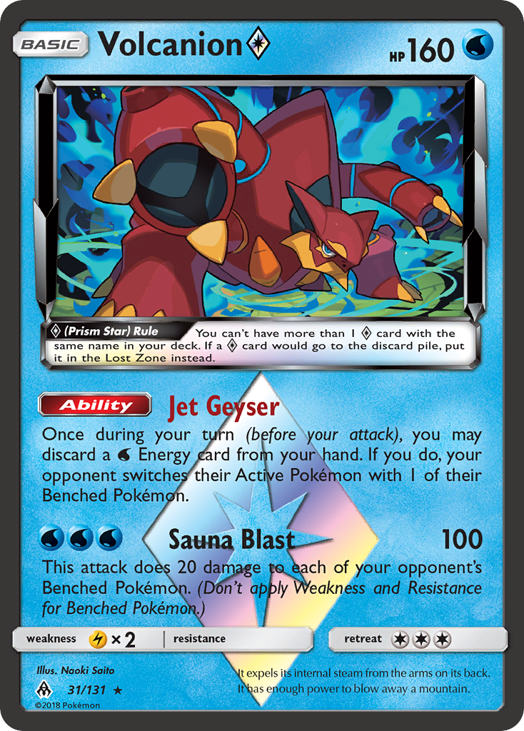 Volcanion (31/131) (Prism Star) [Sun & Moon: Forbidden Light] | Fandemonia Ltd