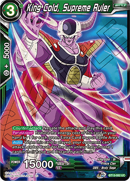King Cold, Supreme Ruler (Uncommon) [BT13-082] | Fandemonia Ltd