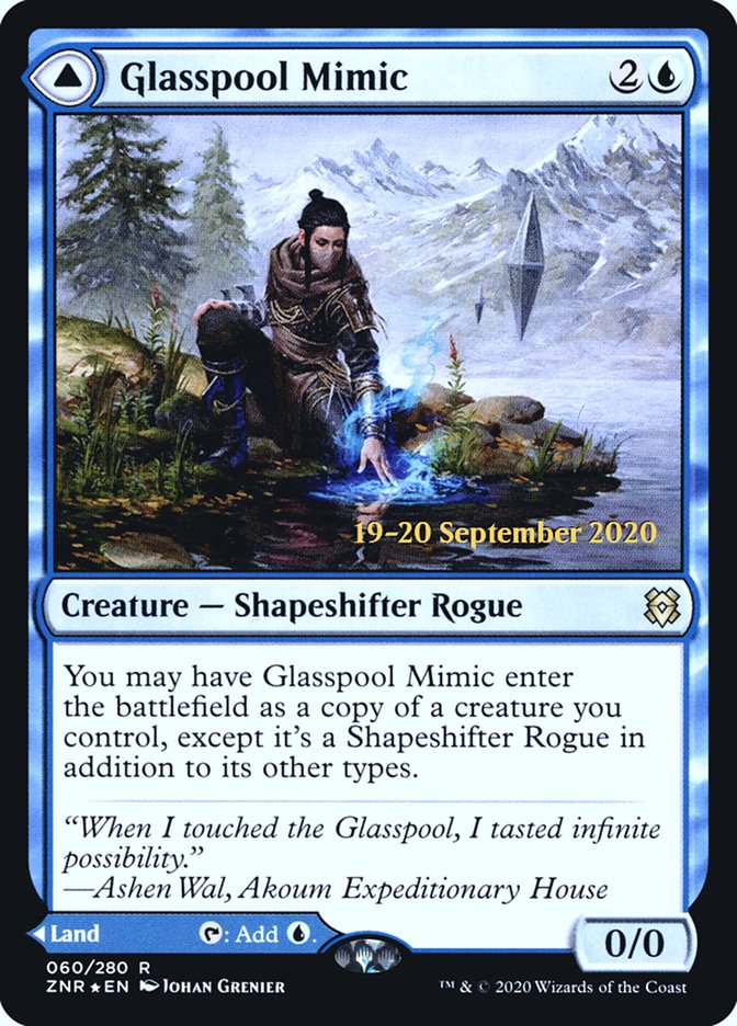 Glasspool Mimic // Glasspool Shore  [Zendikar Rising Prerelease Promos] | Fandemonia Ltd