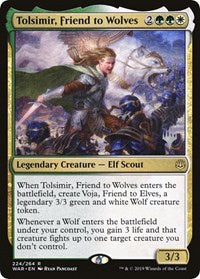 Tolsimir, Friend to Wolves [Promo Pack: Throne of Eldraine] | Fandemonia Ltd