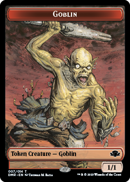 Goblin // Elemental Double-Sided Token [Dominaria Remastered Tokens] | Fandemonia Ltd