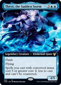 Thryx, the Sudden Storm (Extended Art) [Theros Beyond Death] | Fandemonia Ltd