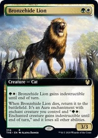 Bronzehide Lion (Extended Art) [Theros Beyond Death] | Fandemonia Ltd