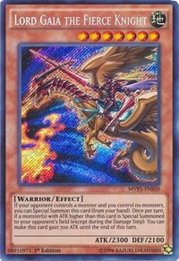 Lord Gaia the Fierce Knight [MVP1-ENS50] Secret Rare | Fandemonia Ltd