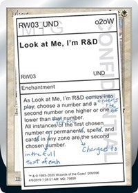 Look at Me, I'm R&D [Unsanctioned] | Fandemonia Ltd