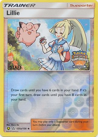 Lillie (125a/156) (Regional Promo Staff) [Sun & Moon: Ultra Prism] | Fandemonia Ltd