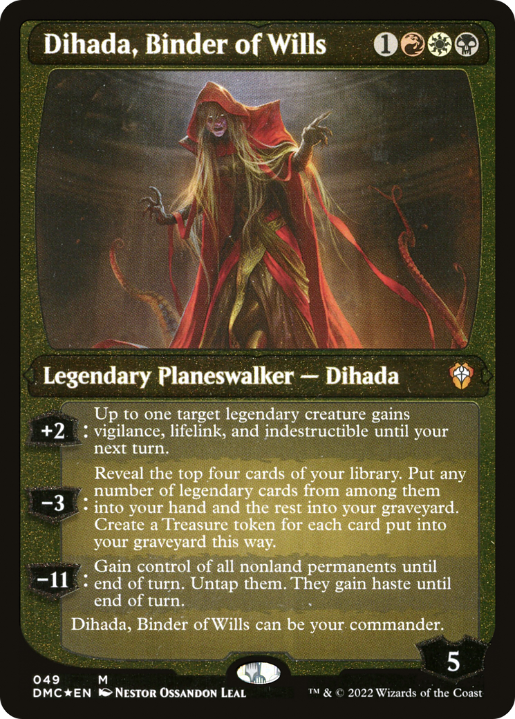 Dihada, Binder of Wills (Showcase Display Commander) [Dominaria United Commander] | Fandemonia Ltd