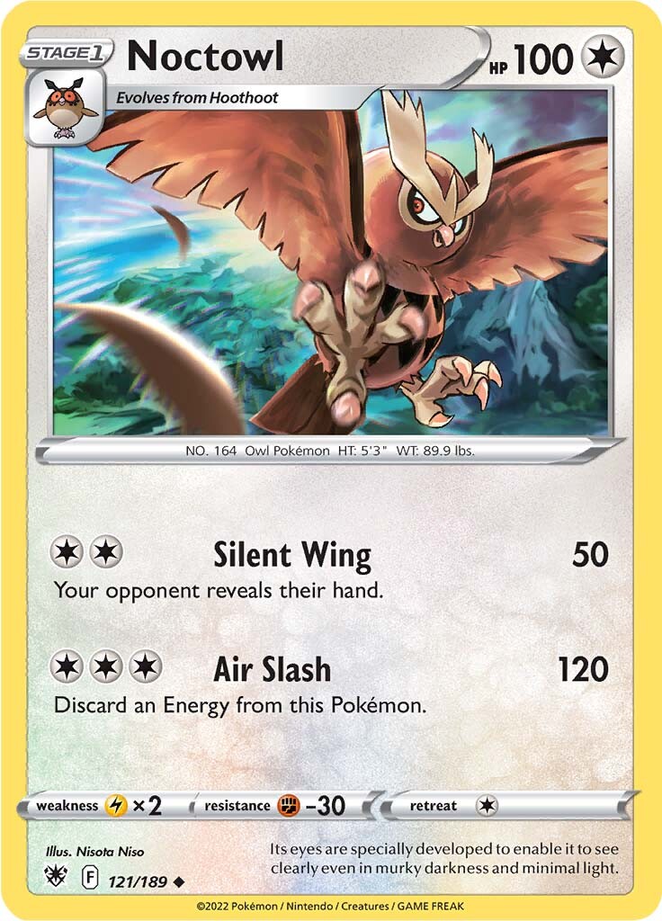 Noctowl (121/189) [Sword & Shield: Astral Radiance] | Fandemonia Ltd