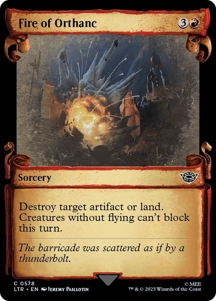 Fire of Orthanc [The Lord of the Rings: Tales of Middle-Earth Showcase Scrolls] | Fandemonia Ltd