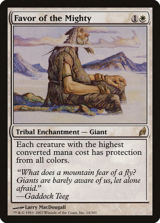 Favor of the Mighty [Lorwyn] | Fandemonia Ltd