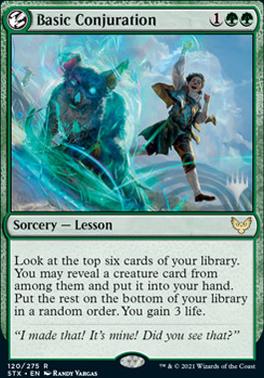 Basic Conjuration (Promo Pack) [Strixhaven: School of Mages Promos] | Fandemonia Ltd